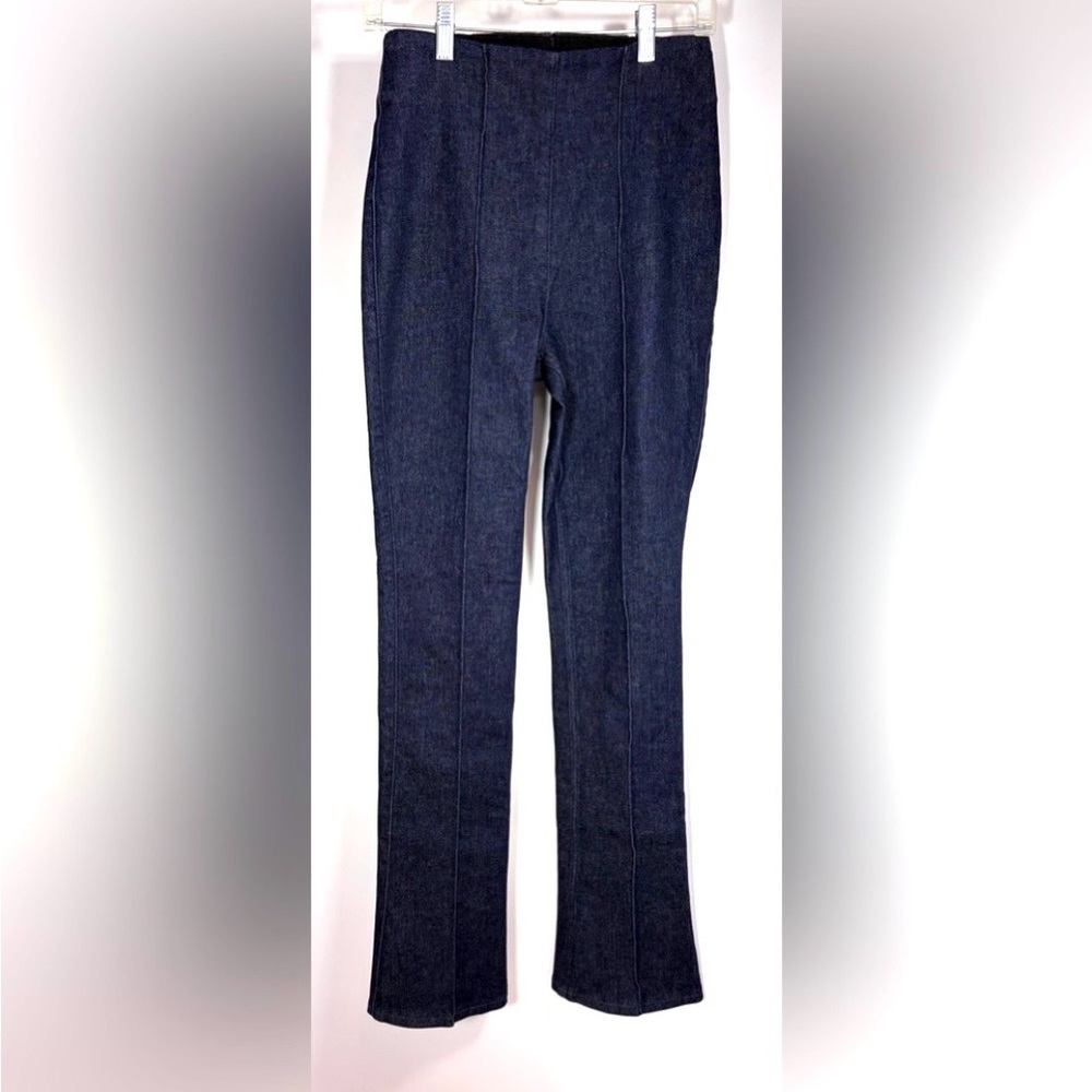 SPANX Denim Demi Boot Jeans
Raw Indigo Wash Pull On Size
Small Tall NWT